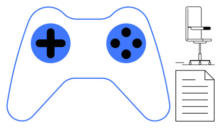 Gaming, e-sports, productivity, work-life balance, entertainment, multitasking. Blue gaming...