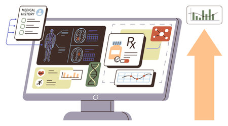 Healthcare analytics, digital diagnosis, patient management, medical research, data tracking,...