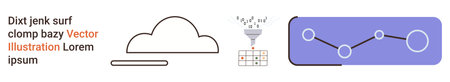 Cloud technology, data analysis, digital transformation, tech trends, visual statistics, business...