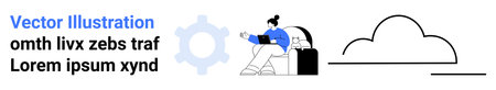 Cloud computing, remote work, online collaboration, technology setup, digital storage, innovation....