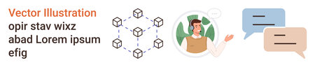 Blockchain technology, AI assistants, online communication, decentralized systems, teamwork, and...