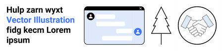 Business communication, online chatting, teamwork, nature, partnership, corporate synergy. Chat...