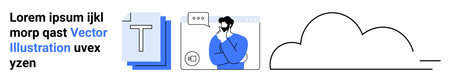 Cloud storage, digital communication, concepts in tech education, brainstorming ideas, remote work,...