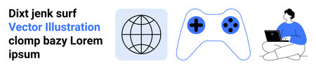 Online gaming, technology, internet, global communication, education, digital connectivity. ion of a...