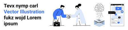 Business partnerships, technology integration, artificial intelligence, neural networks, mobile...