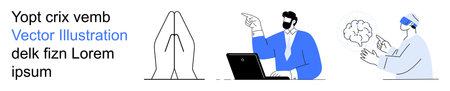 Remote work innovation, digital brainstorming, virtual reality training, communication tools, mental...
