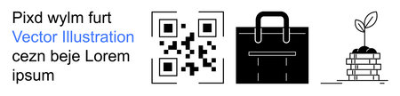 Technology, business strategy, finance growth, entrepreneurship, digital tools, sustainability. QR...
