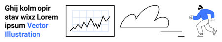 Business analytics, cloud storage, innovation, progress, performance tracking, and technology. A...
