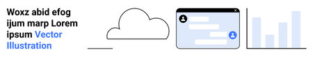 Cloud services, online communication, data sharing, data visualization, remote work, digital...