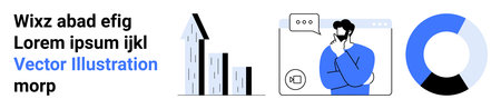 Business strategy, data visualization, decision-making, teamwork, virtual communication, market...