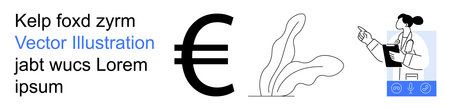 Design include currencies, financial concepts, science research, education, teamwork, and modern...