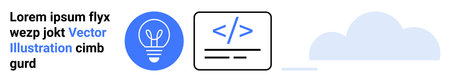 Technology, programming, innovation, cloud computing, creative solutions, digital systems. Visual...