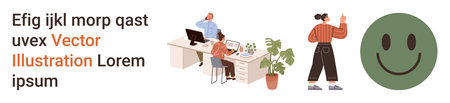 Teamwork, collaboration, workplace productivity, positive environment, business tasks, happiness....
