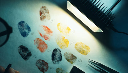 A collection of vibrant gemstones and jewels arranged on a green surface illuminated by a lamp