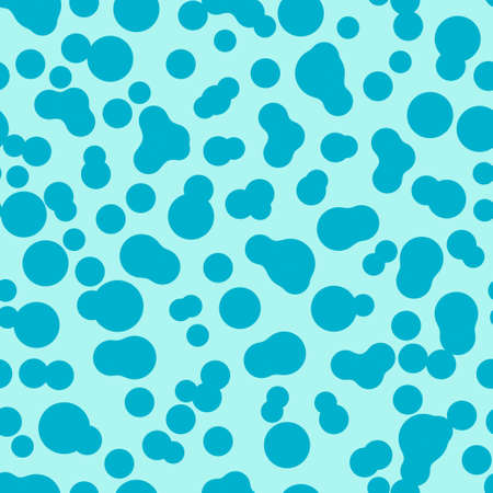 Seamless pattern with water bubbles elements. Vector illustrationのイラスト素材