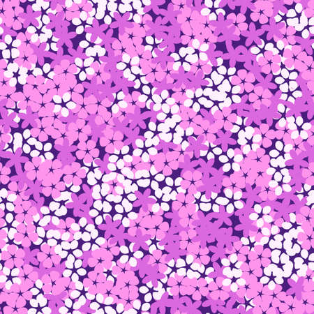 Seamless pattern with cute small flowers. Vector floral illustration.のイラスト素材