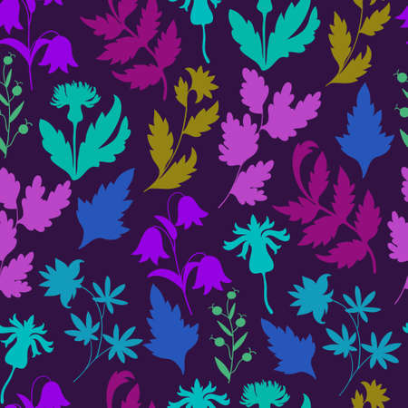 Seamless pattern with cute small flowers. Vector illustrationのイラスト素材