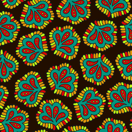 Abstract seamless psychedelic pattern. Vector illustrationのイラスト素材