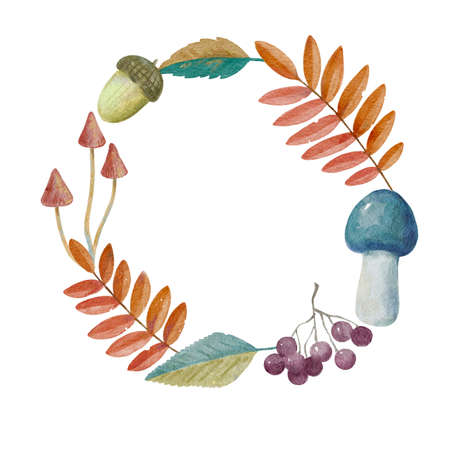 Cute seamless pattern with colorful mushrooms . High quality illustrationの写真素材