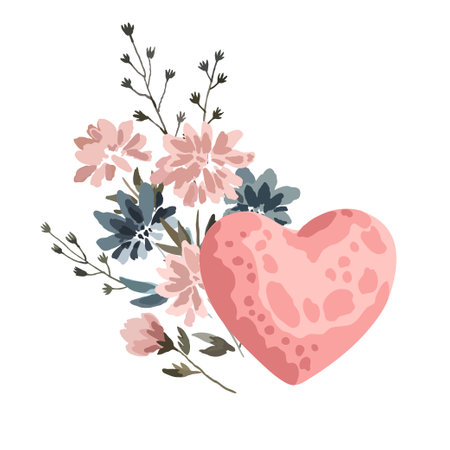 Illustration of hand made soap bar with beautiful decorative floral elements. Original composition for design isolated on white background. Vector drawing.のイラスト素材