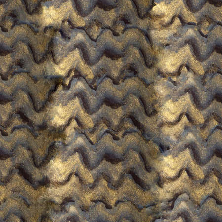 Black and gold abstract seamless pattern with glittering sparkles. Decorative space background for design. High quality hand painted texture.の写真素材