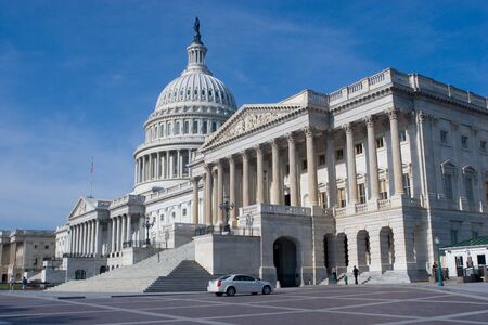 East Side of The US Capitol Building in Washington DCの写真素材