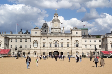 LONDON - MAY 31: Tourist visit The Household Cavalry Museum on May 31, 2011 in London, England. The Household Cavalry was formed in 1661 under King Charles II and is still the headquarters of the Household Cavalry Division.のeditorial素材