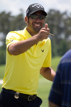 PONTE VEDRA BEACH, FL-MAY 09: Alvaro Quiros at The Players Championship, PGA Tour, on practice day May 09, 2012 at The TPC Sawgrass, Ponte Vedra Beach, Florida, USA.のeditorial素材