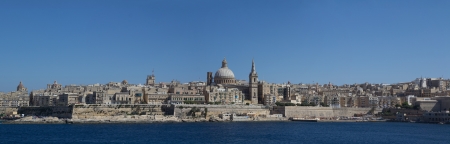 The capital city Valletta, Malta.の写真素材
