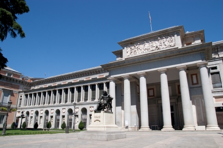 Famous Prado museum in Madrid, Spain.のeditorial素材