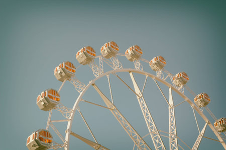 Ferris Wheel with filter effects applied.