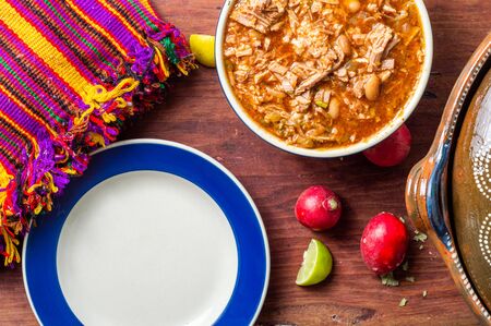 Authentic Mexican birria stew, a traditional food from the stateの写真素材