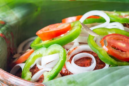 Cochinita Pibil, Mexican pit roasted pork dishの写真素材