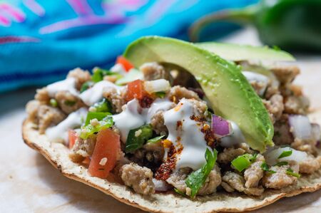 Vegetarian Vegan Soy Protein Ceviche, Mexican Veggie Cuisineの写真素材