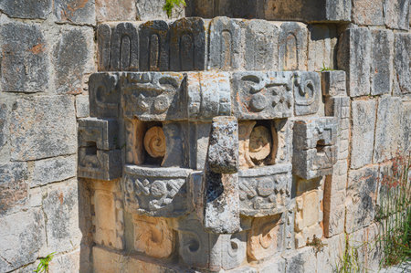 Uxmal, Yucatan, Puuc Maya Carvings of the God Chac