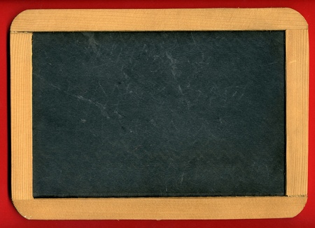 Image of little chalkboard on red backgroundの写真素材