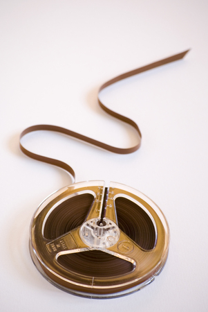 Old audio reel tape (vintage supply)の写真素材