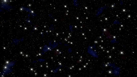 Star field in space a nebulae and a gas congestion.の写真素材