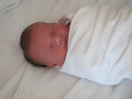 My baby right after birthのeditorial素材