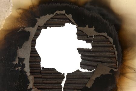 Burnt corrugated cardboard makes a useful grunge frame.  Interesting variety of textures.