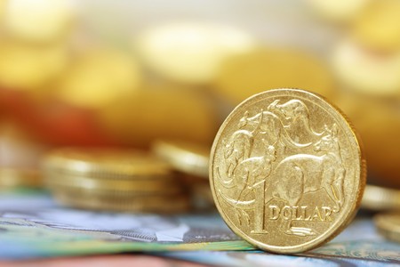 Australian money background.  Soft focus, shallow DOF, with lots of copy space.の写真素材