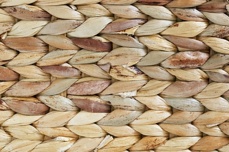 Close-up of woven wicker or cane.  Great texture layer for your design.