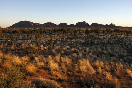 Kata Tjuta, Australia - May 11, 2008:  Sunrise over Kata Tjuta (previously known as the Olgas), Central Australia.  This Australian icon is sacred to its Aboriginal owners.のeditorial素材