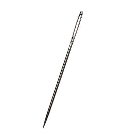 Single sewing needle, isolated on white background のeditorial素材