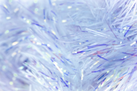 Christmas tinsel .  Defocussed, pastel tones.の写真素材