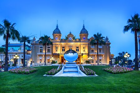 Grand Casino in Monte Carlo, Monaco.のeditorial素材