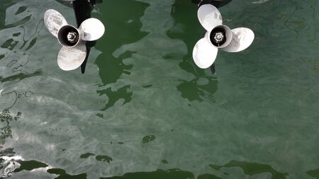 engine propeller on boat