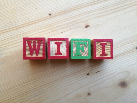 wifi writtenの写真素材