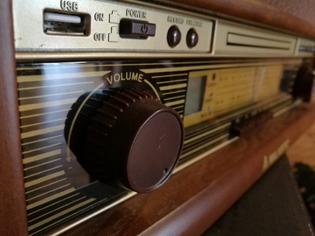 old record player