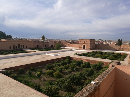 el badi palace in marrakeshのeditorial素材
